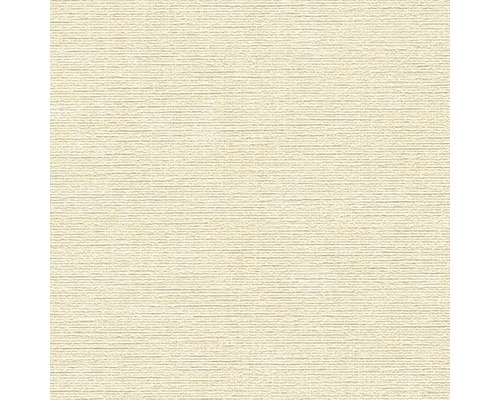 Nahaufnahme einer beigen Textiltapete mit feiner Struktur