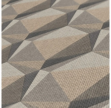 Nahaufnahme einer Tapete mit geometrischem 3D-Design