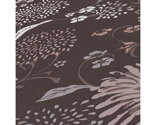 Nahaufnahme einer Tapete mit Blumenmuster