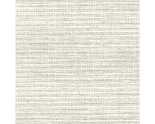 Nahaufnahme einer weißen Vinyltapete mit feiner Webstruktur.