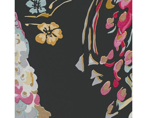 Nahaufnahme einer Tapete mit Blumenmuster