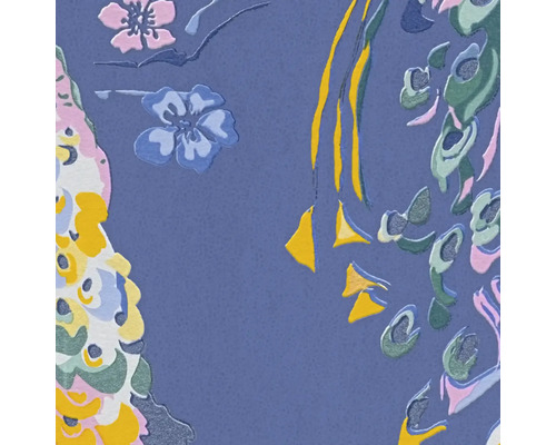 Detailansicht einer floralen Tapete mit Blumenmuster