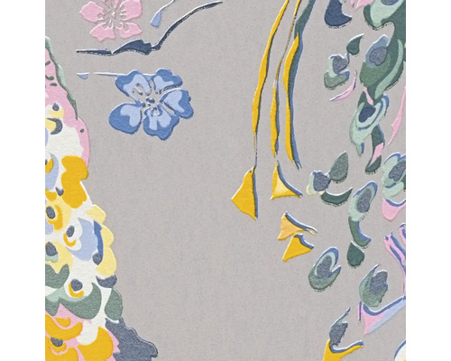 Nahaufnahme einer Tapete mit Blumenmuster