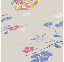 Vliestapete 38906-4 House of Turnowsky Pfau Blumen grau blau rot-thumb-6