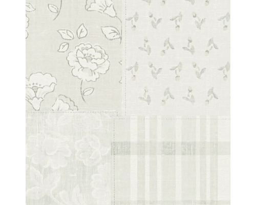 Tapete mit Blumenmuster und Streifen