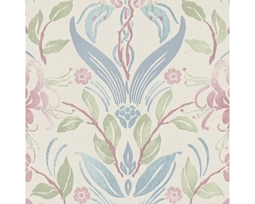 Tapete mit floralem Muster in Pastelltönen