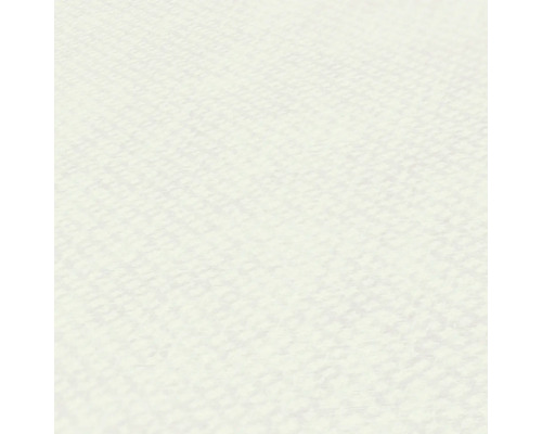 Nahaufnahme einer weißen Vliestapete mit leichter Struktur