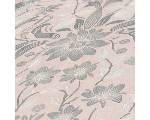 Nahaufnahme einer Tapete mit Blumenmuster