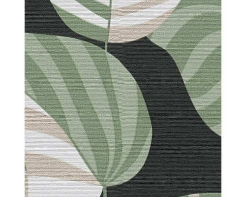 Detailansicht einer Tapete mit Blattmuster