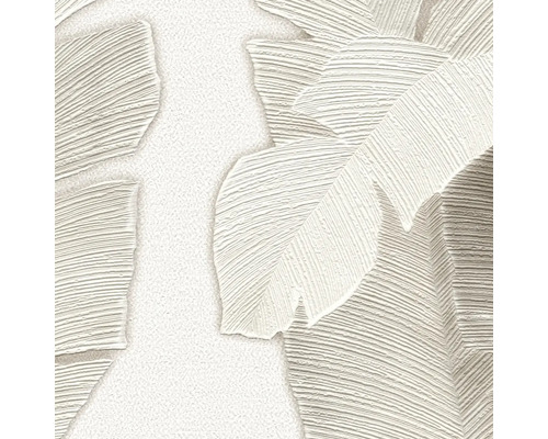 Nahaufnahme einer strukturierten Tapete mit Blattmotiv