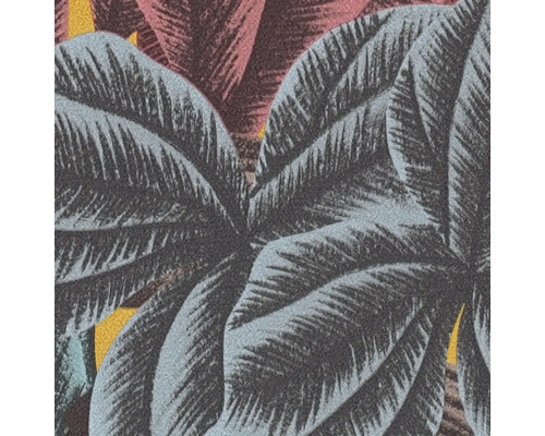 Nahaufnahme einer Tapete mit Pflanzenmuster