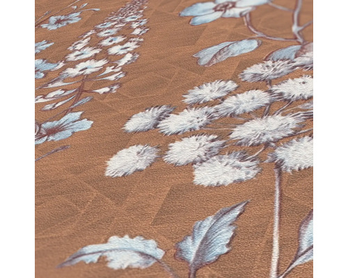 Nahaufnahme einer Tapete mit Blumenmuster