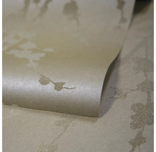 Vliestapete 87645-HOR Branches Glasperle gold