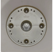 Elho Logo auf einem Untersetzer mit einem Durchmesser von 25 cm und einem Volumen von 5,5 Litern