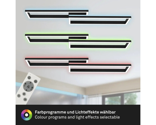 LED Deckenleuchte mit verschiedenen Farbeinstellungen und Fernbedienung