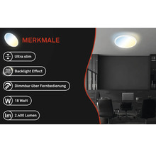 K Deckenleuchte dimmbar CCT LED mit 18W 2700- HORNBACH 6500 | lm 2400