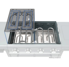 Grill mit Grillrost und Brennern