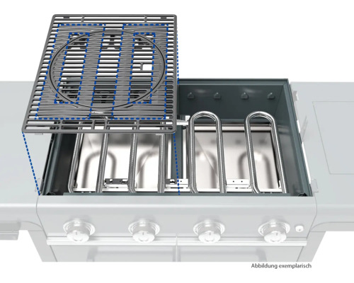 Grill mit Grillrost und Brennern