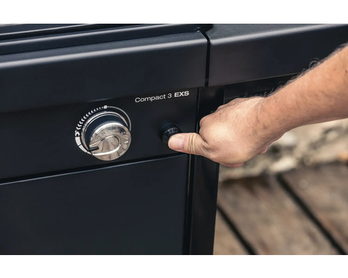 Gasgrill Compact 3 EXS mit Drehregler und Zündung
