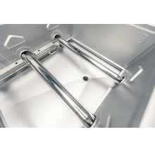 Innenansicht eines Gasgrills mit Brennern