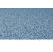 Nahaufnahme eines blauen Vinylbodens mit gesprenkelter Textur