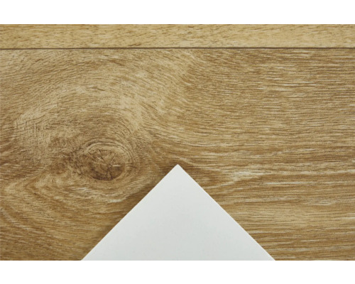 Holzboden mit hellem Holzdekor und weißer Ecke