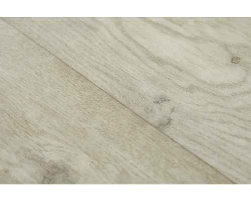 Nahaufnahme von hellem Laminatboden mit Holzstruktur