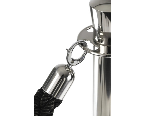 Absperrpfosten mit Kordeldetail