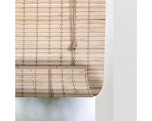 Bambusrollo mit Zugschnur für Fenster