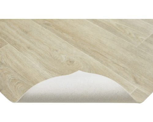 Vinylboden mit Holzoptik und Filzunterlage