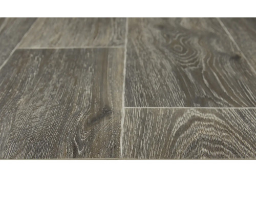 Nahaufnahme von Bodenfliesen mit Holzoptik