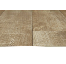 Nahaufnahme von Vinylboden mit Holzoptik.