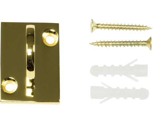 Garderobenhaken mit Schrauben und Dübeln