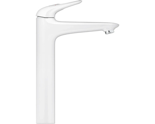 Hoher, weißer Waschtischmischer