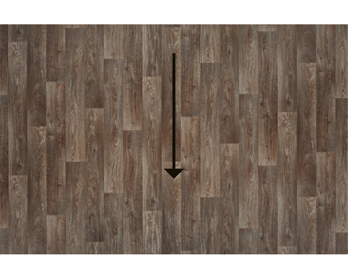 Verlegung von Vinylboden mit Pfeilrichtung