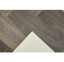 PVC-Boden Terni Fischgrät-Optik braun FB585 Dielen 8x24 cm 400 cm breit (Meterware)