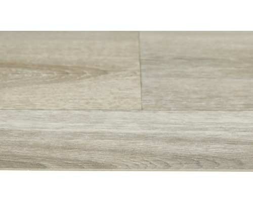 Nahaufnahme von hellem Laminatboden mit Holzoptik