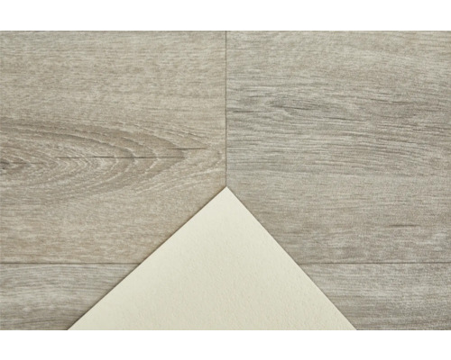 Bodenbelag mit Holzstruktur und Dämmunterlage