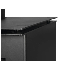 Detailansicht eines Ofens aus Metall