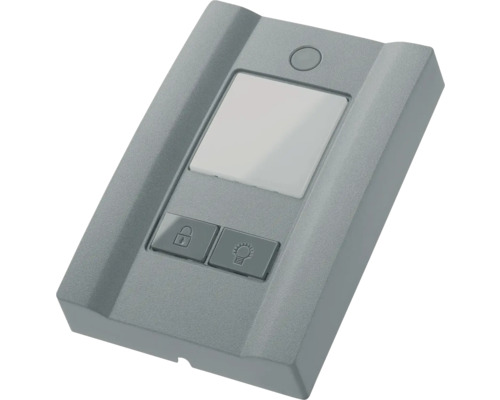 Graue Steuerungseinheit mit Tasten für Licht und Verriegelung