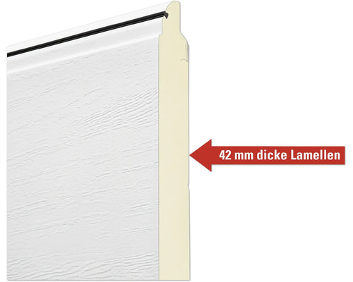 Detailansicht einer 42 Millimeter dicken Lamelle