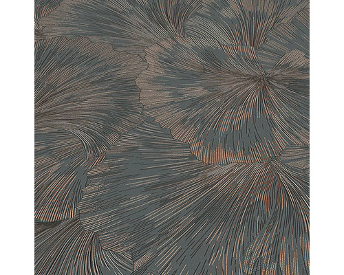 Tapete mit linearem Blütenmuster für Wandgestaltung