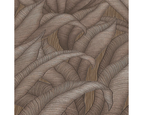 Detailansicht einer Tapete mit Blattmuster