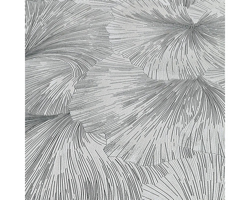 Tapete mit grafischem Blättermuster