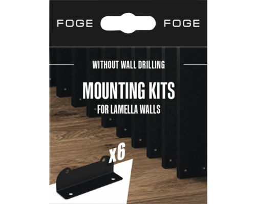 FOGE Lamellenwand Montage-Set ohne Bohren
