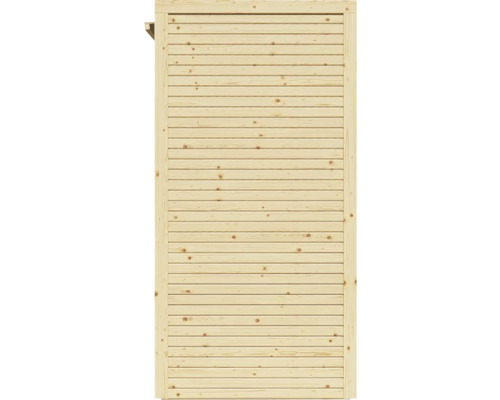 Holzwand mit horizontalen Brettern für den Außenbereich