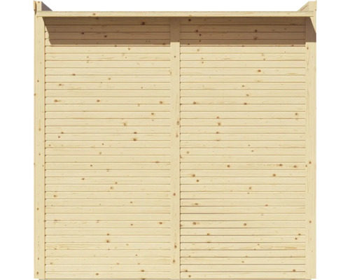 Holz Sichtschutzzaun Element mit horizontalen Brettern