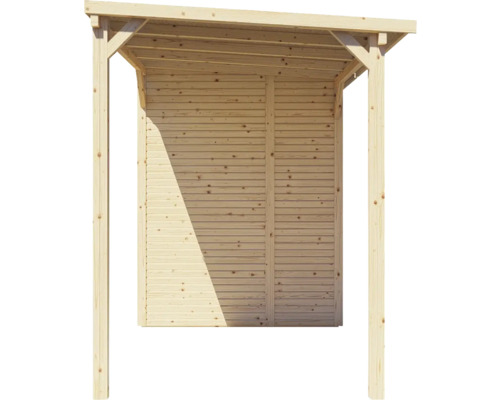 Holzunterstand mit Dach