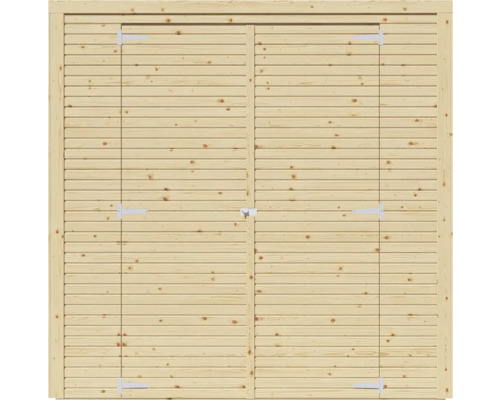 Doppeltür aus Holz für Gartenhaus