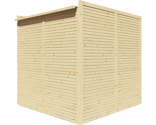 Holzgartenhaus mit horizontaler Nut- und Federverkleidung
